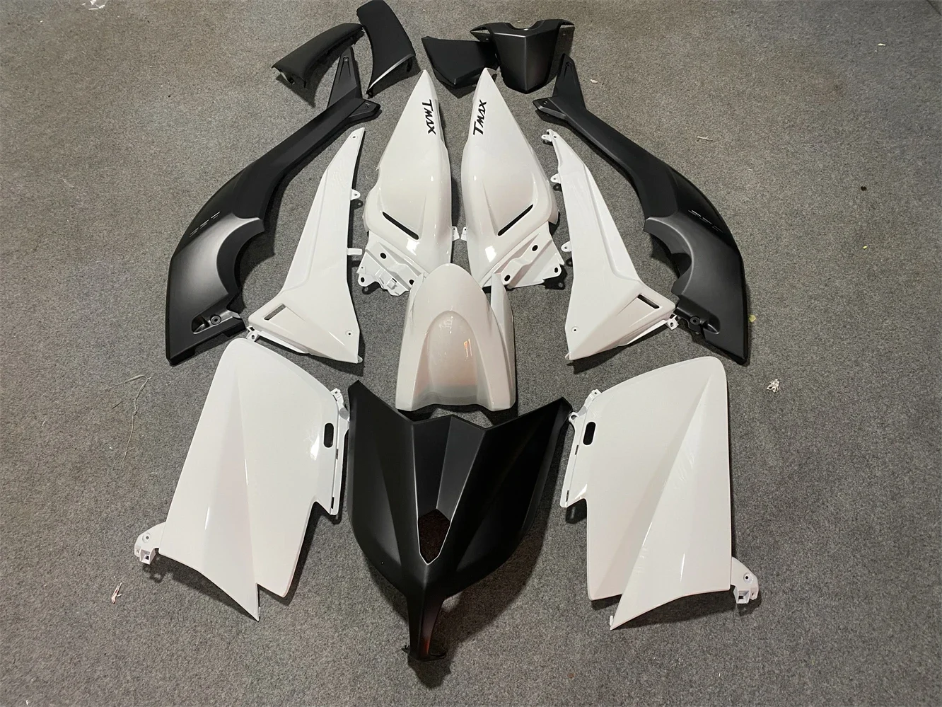 Motorcycle fairing for Yamaha TMAX530 2012 2013 2014 years 530 12-14 Fairing white matted black sheeting car shell