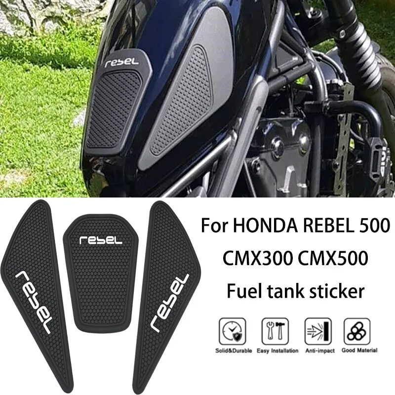 MTKRACING For HONDA REBEL 500 CMX300 CMX500 2017-2024 Anti slip fuel tank sticker Fuel tank decoration sticker