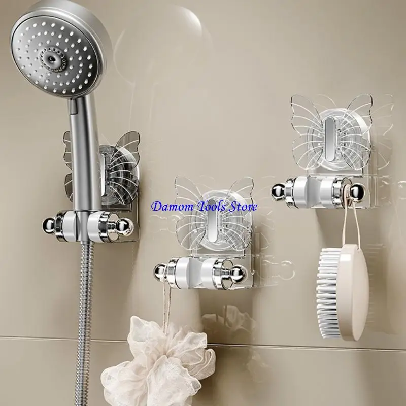57BE Adjustable Handheld Bracket Not Drilling Wall Mounted Shower Dock for Bathroom