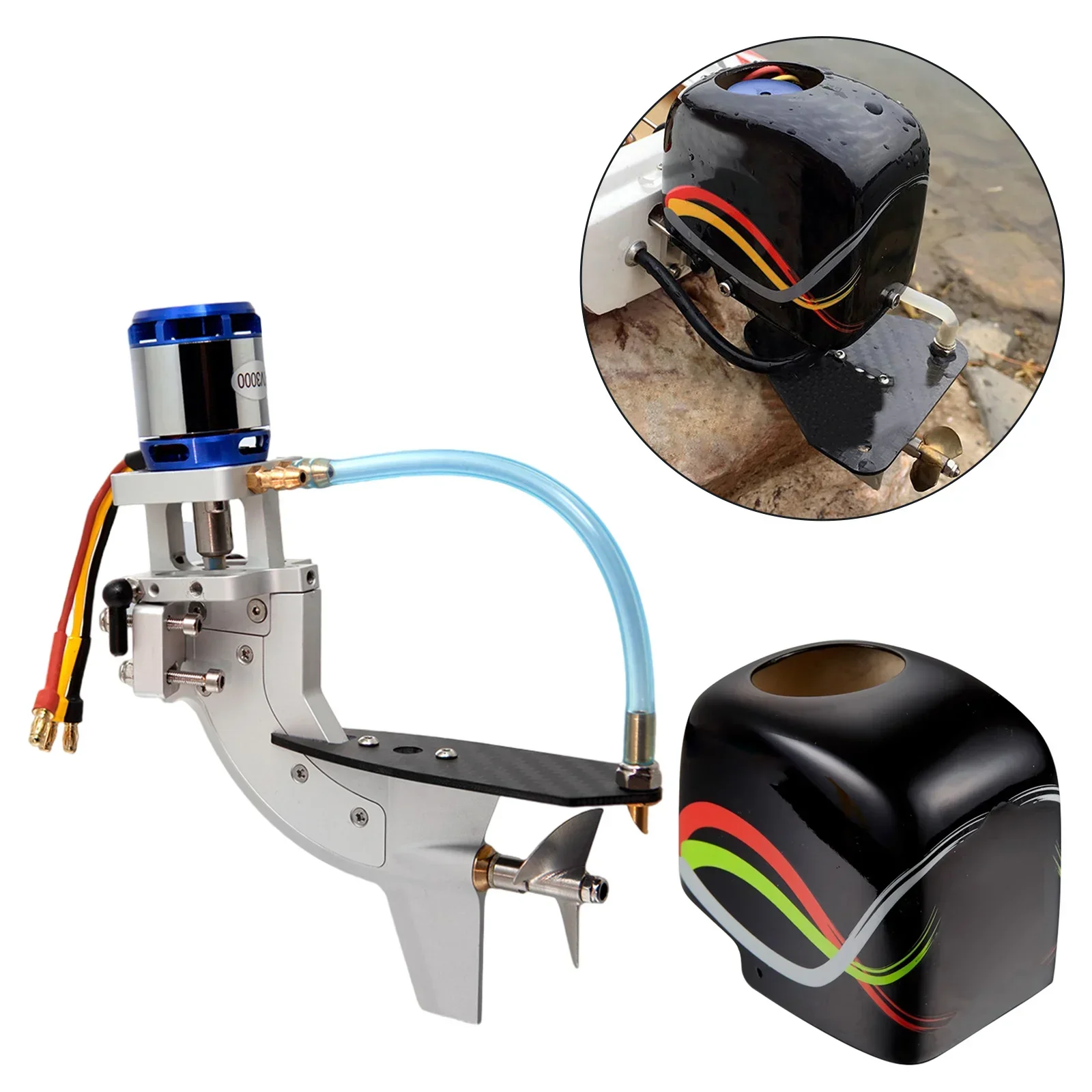 3S Outboard Motor Engine Propeller Thruster Boat Tail Driver for RC Boat Yacht