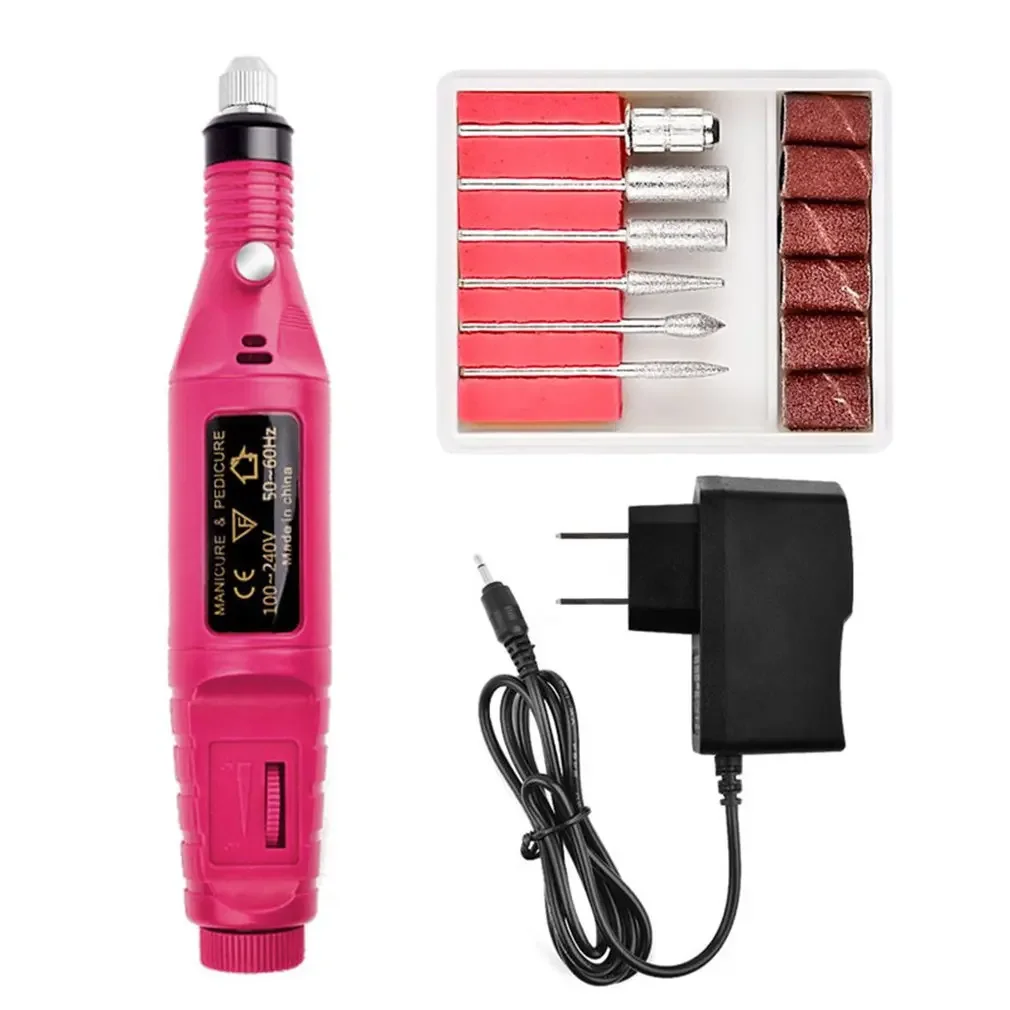 

Electric Nail File Acrylic Art Manicure Pedicure Machine Kit - Durable and Portable