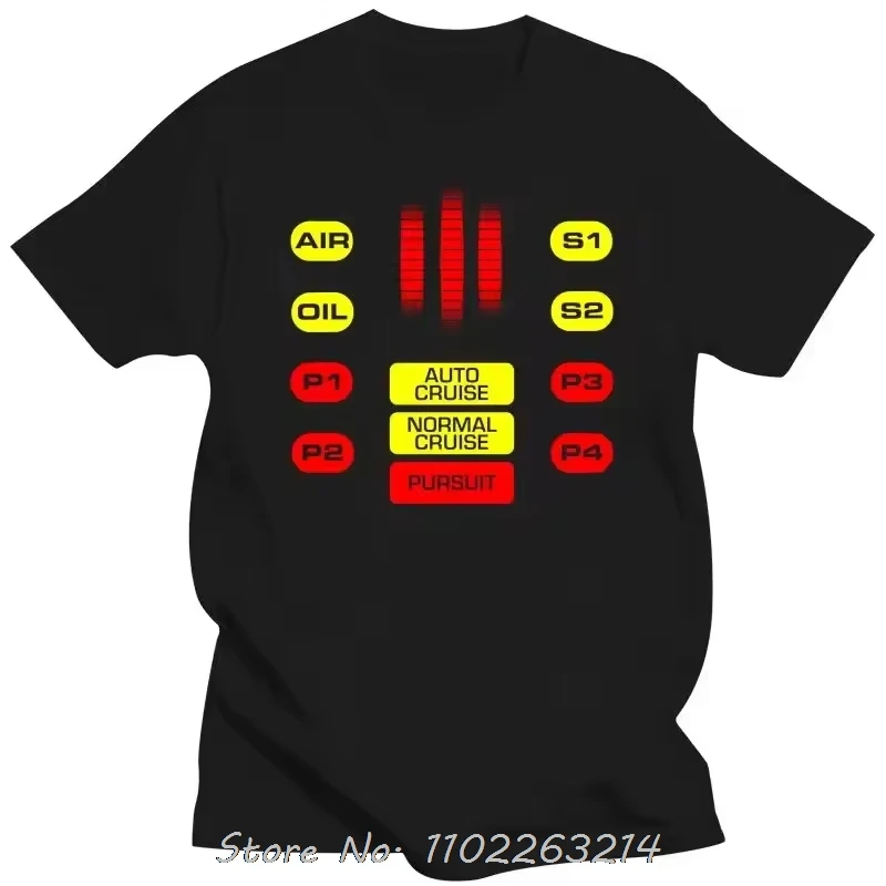 S-5XL Men's Clothing Hot Knight Kitt Control Panel Oversized T-shirt O-neck Fitness T Shirt High Quality Fashion Cotton Tshirt