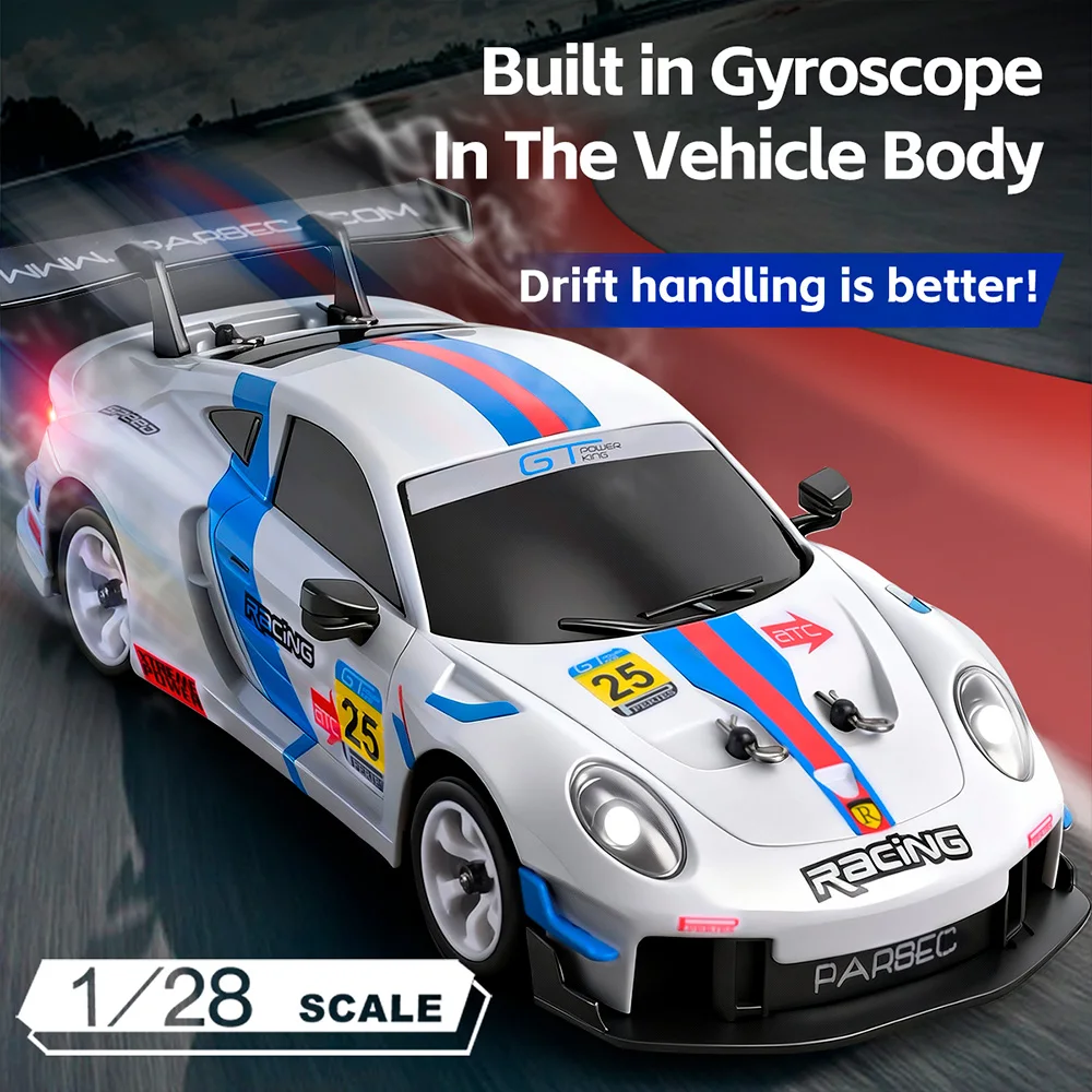 รถดริฟท์บังคับวิทยุ Wltoys ความเร็ว 30 กม./ชม. ขับเคลื่อนสี่ล้อ ขนาด 1/28 รุ่น 284191/284019-A พร้อมไจโร รถแข่ง 100 เมตร