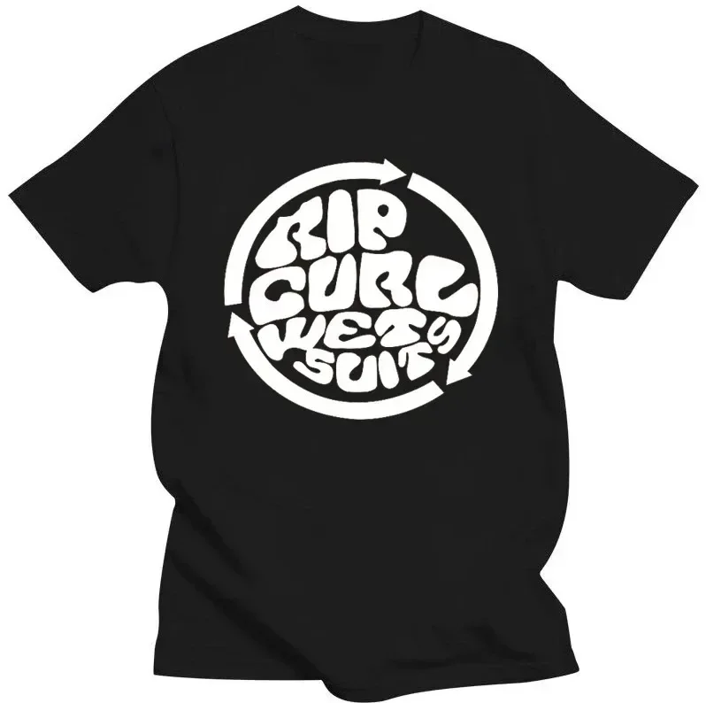 

Мужские футболки с принтом Rip Curl, винтажная футболка высокого качества с короткими рукавами, уличная одежда, свободные топы из 100% хлопка, дышащая футболка