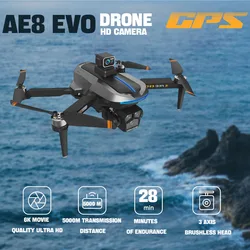 Nowy AE8 EVO profesjonalny dron quadcopter samolot fotograficzny 6K HD strzelanie drone zabawki zdalnie sterowane dla dzieci