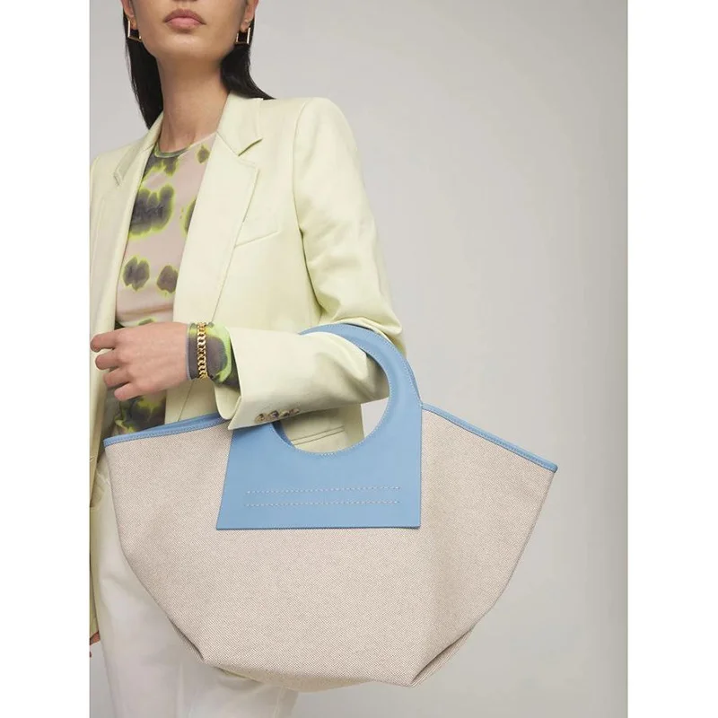 2023 New Luxury Designer Bag Fashion Leather Canvas Stitching Travel Tote s Mommy Shoulder Large Clutch Big Capacity Hand