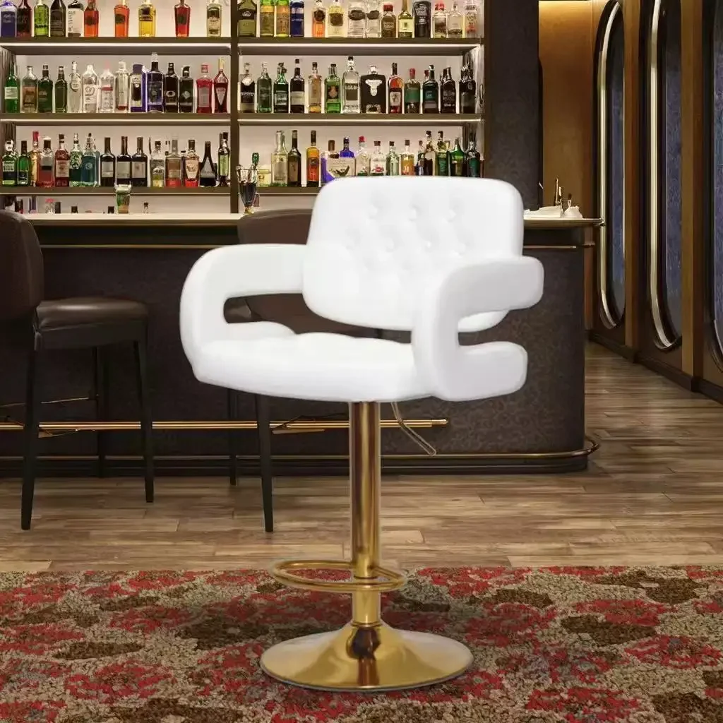 Bar  restaurant bar  checkout page leather  front desk rotating lif high stool wholesale