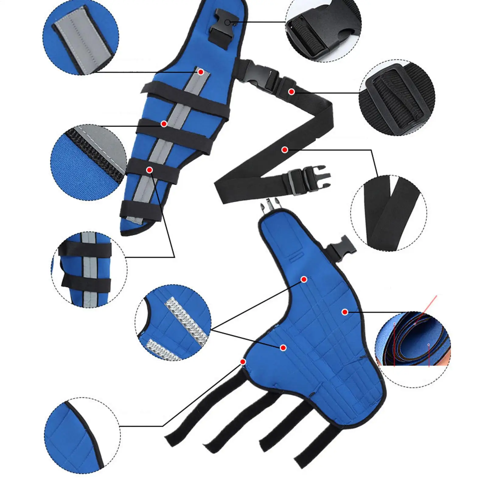 

Ортопедический бандаж для собак, регулируемый опорный кронштейн, поддержка спины и ног собаки для тренировок восстановления, фиксации слабка на открытом воздухе