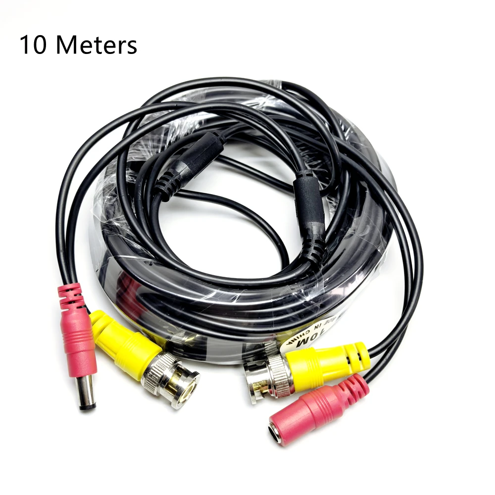 AHD كاميرا تلفزيونات الدوائر المغلقة BNC كابل الطاقة فيديو 2 IN1 BNC أسلاك 5M/10M/20M/30M لنظام الكاميرات التناظرية 2MP 5MP 8MP AHD TVI CVI CVBS