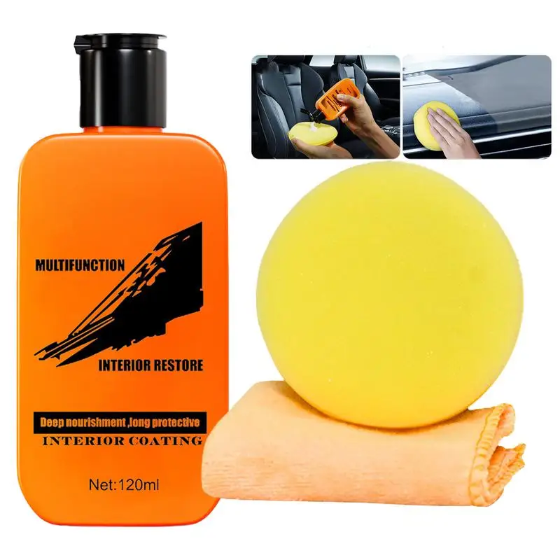 

Car Restorer Cream Dashboard Wax Leather Renovation Refurbishment Paste Decontamination Restore Shine Maintenance Wax For Car