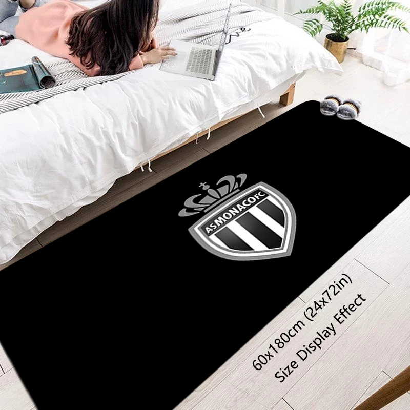 Bedside Rug Floor football Mat Living Room Rugs Foot Carpets Entrance Doormat Anti Slip Kitchen AS Monaco Mat Home Decor Hallway