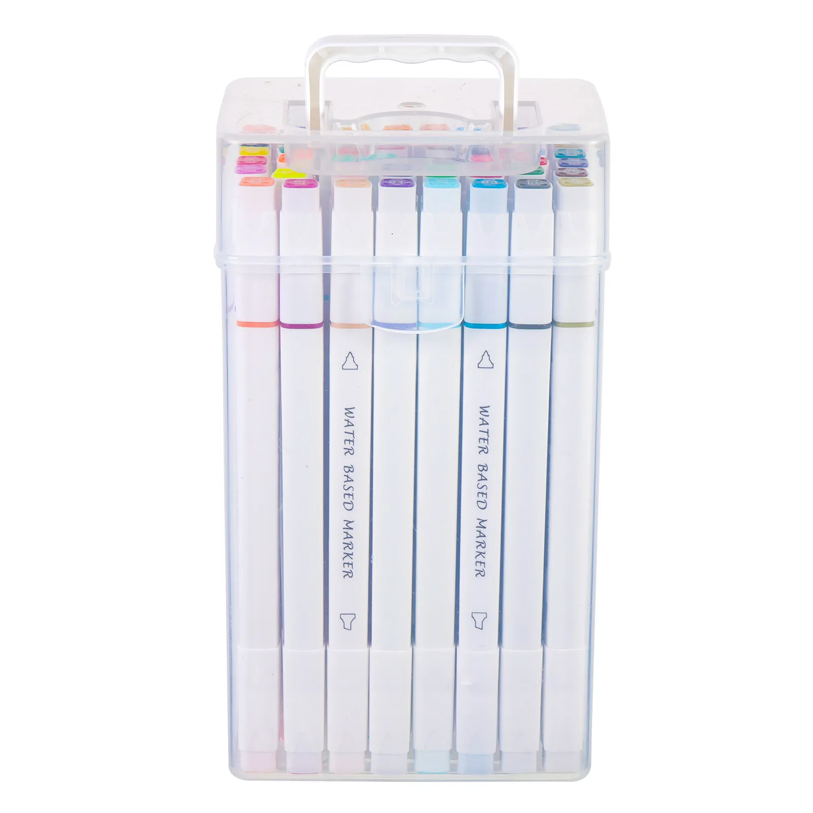 

Набор из 48 безопасных и экологичных маркеров с двойным наконечником для рисования и раскрашивания, художественные маркеры, пластиковые принадлежности для рисования для офиса