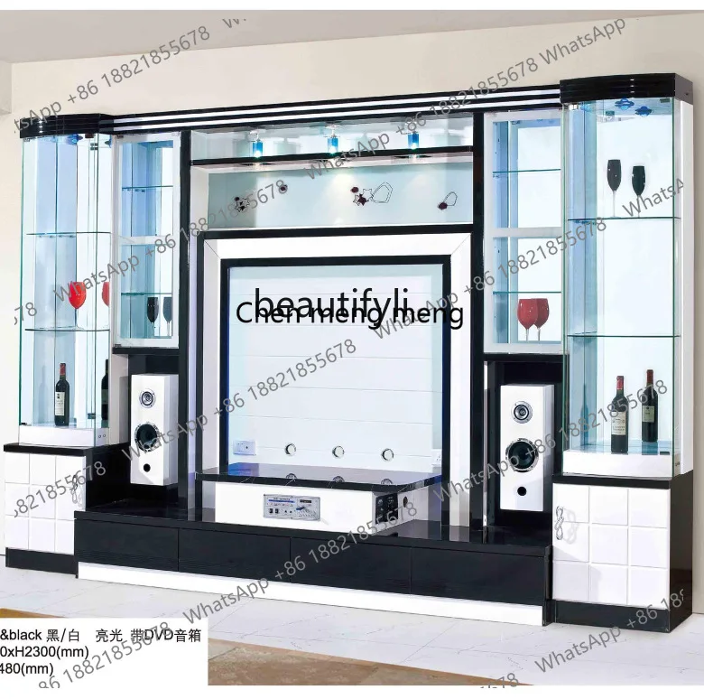 Overall combination TV cabinet, modern simple living room furniture TV cabinet