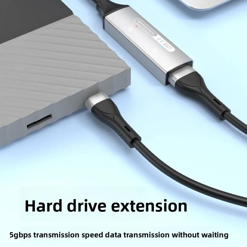 Active USB 3.0 Extension Cable 5M Male To Female 3.0 Extension Cord with Booster Type C USB C To USB 3.0 Active Cable 5M