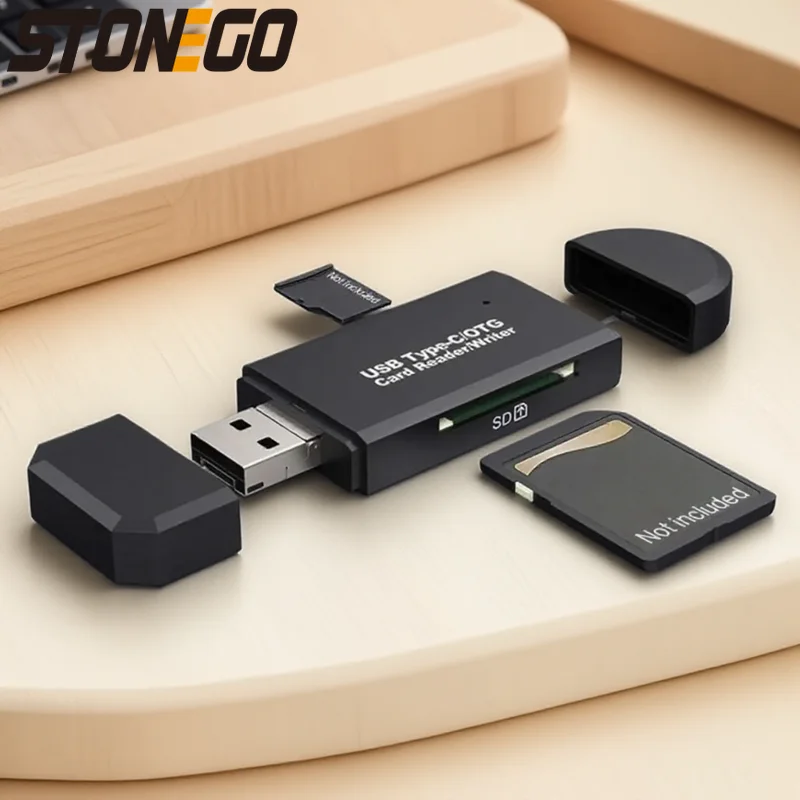 

USB 3.0 Micro SD Card Reader Adapter Type C Micro USB Memory Card Reader for PC Laptop Smartphone Compatible