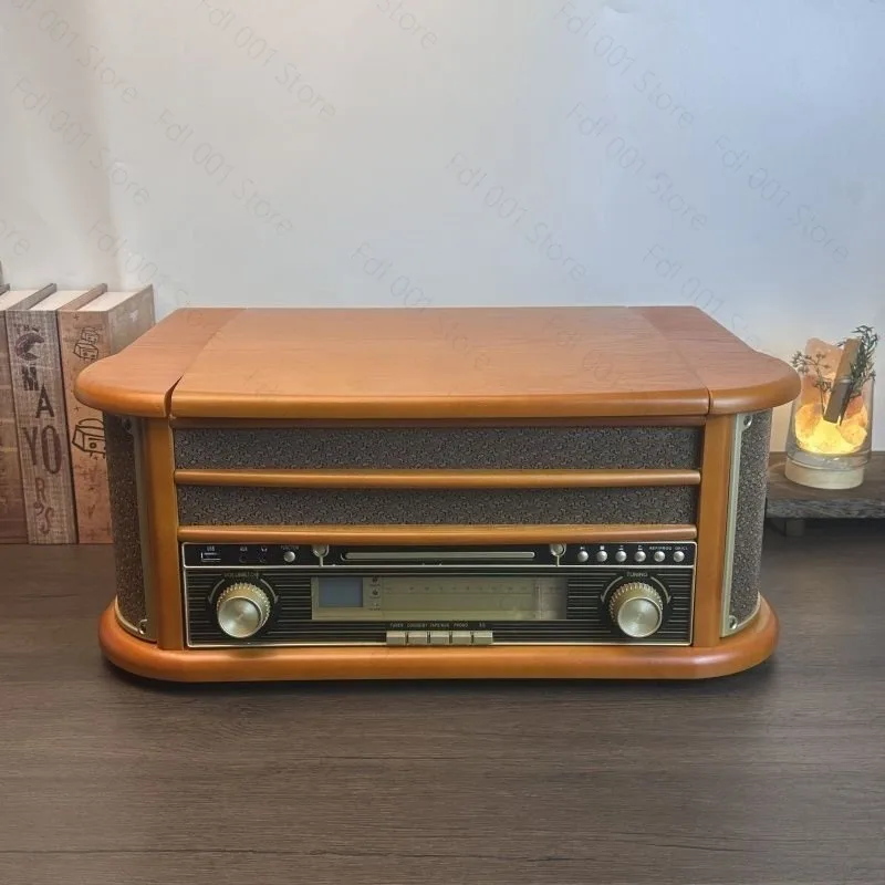 Vinyl Record Player with Bluetooth Vintage Turntable Phonograph Retro Home Decor