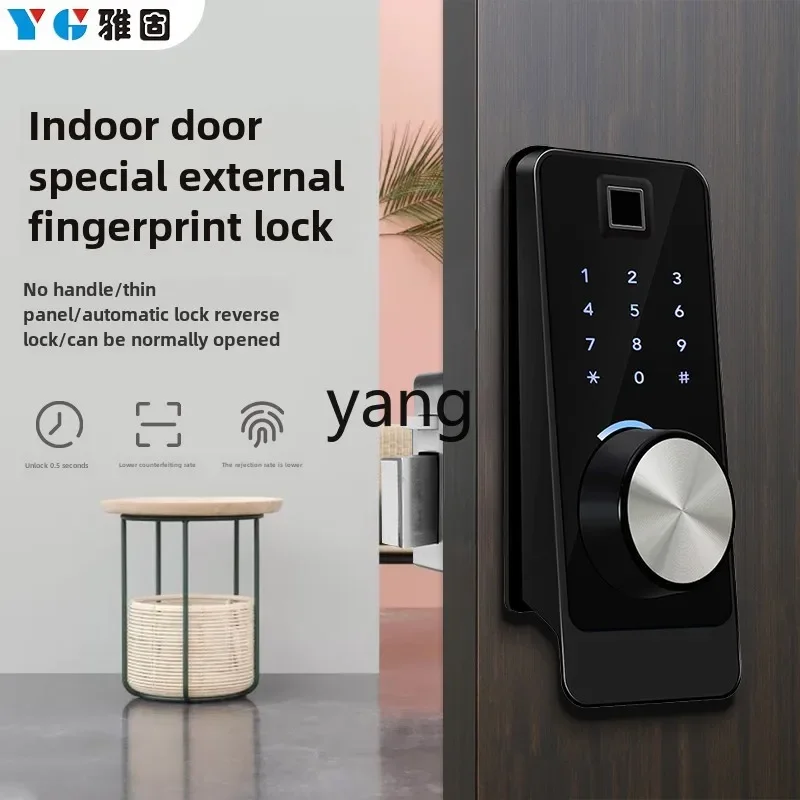 LH fingerprint lock APP Bluetooth electronic password external anti-theft door auxiliary door lock