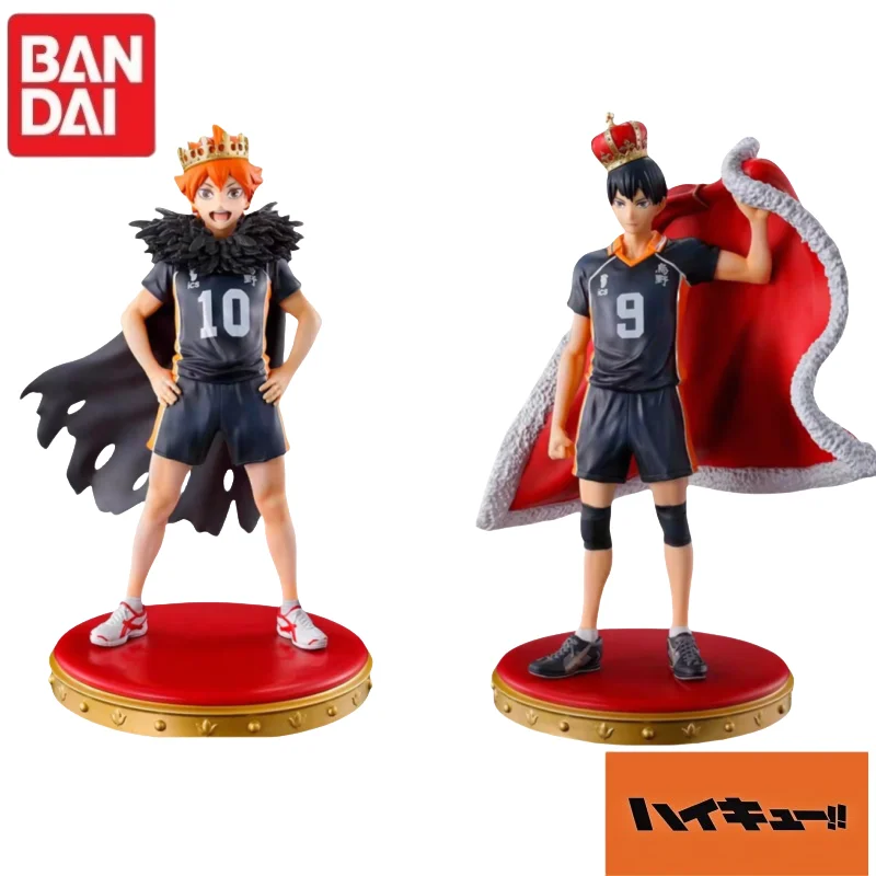 

In Stock 100% Original Bandai Ichiban Kuji Haikyuu!! 10Th Anniversary Crown Cape Shoyo Hinata Kageyama Tobio Character Model Toy