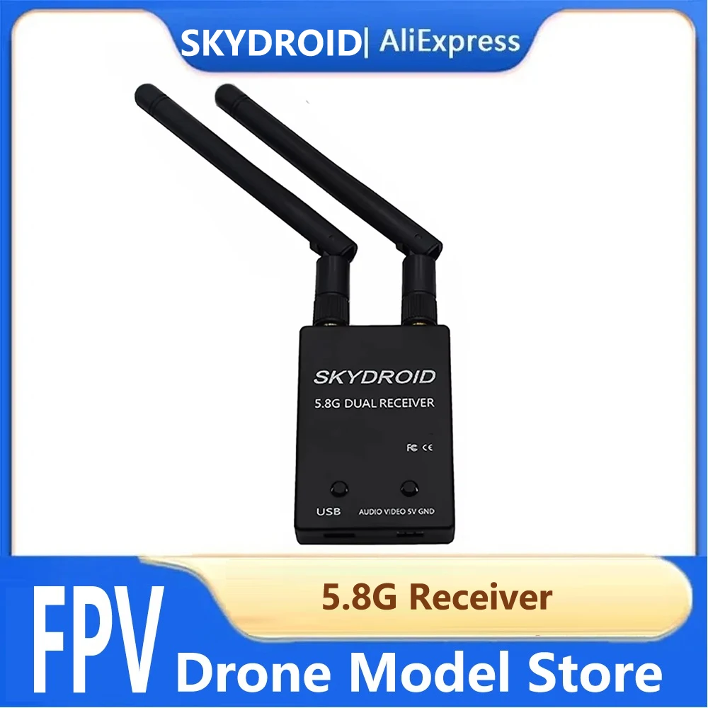 

SKYDROID 5.8G Receiver Mini UVC OTG 150CH Audio FPV For Android Mobile Phone Tablet Smartphone Transmitter RC Drone Spare Part
