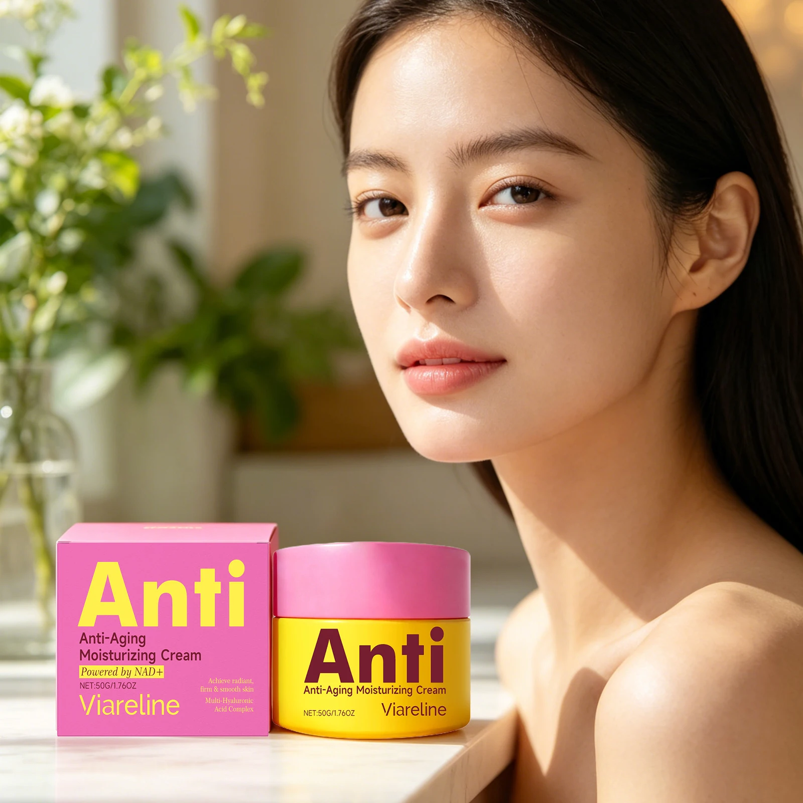 Face Moisturizing Cream Anti-Aging Reduce Wrinkles Fade Fine Lines Firming Brightening Smoothing Glowing Hydrating Facial Care
