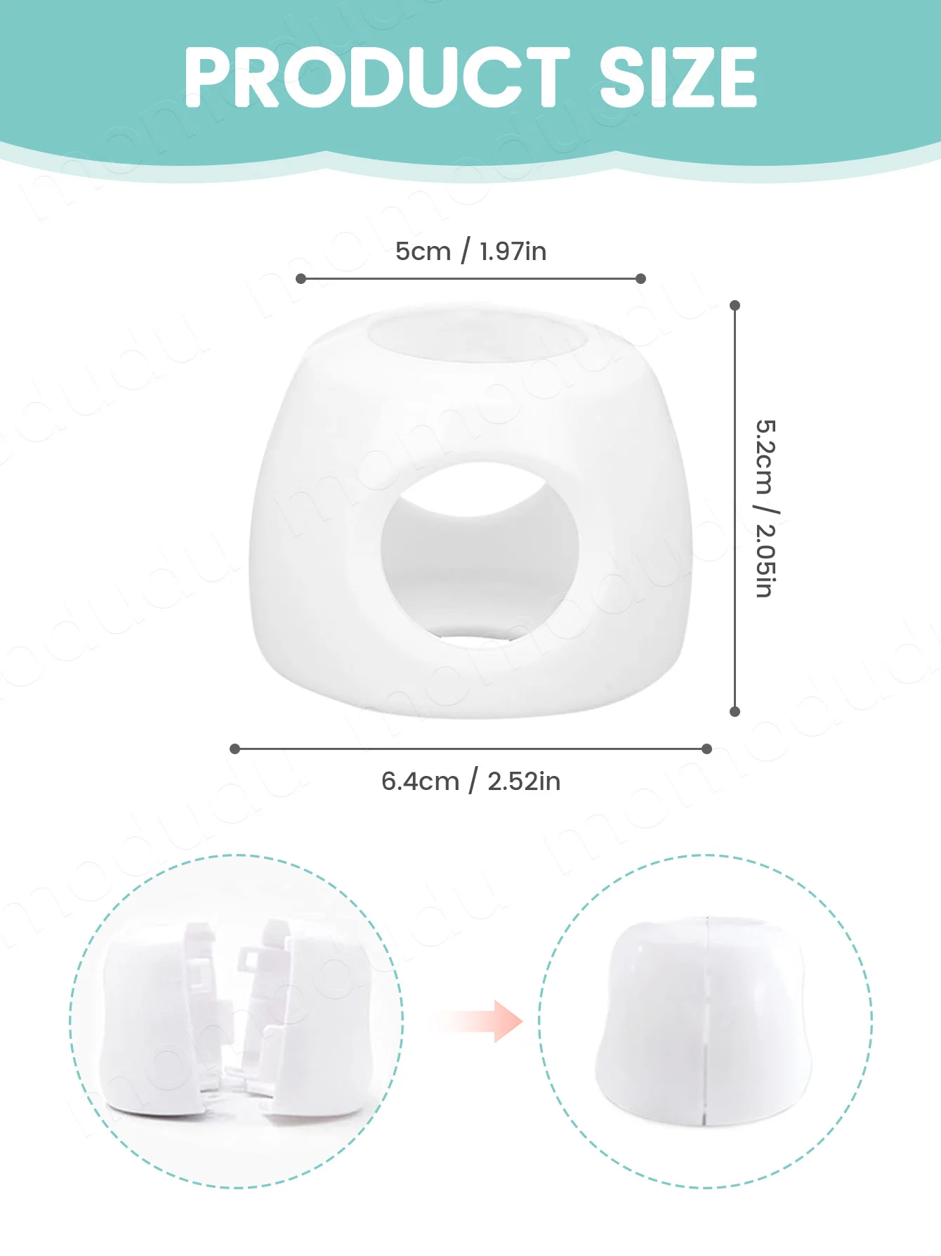 Baby Door Knob Safety Covers, Child Proof & Anti-Collision Protectors for Standard Round Handles