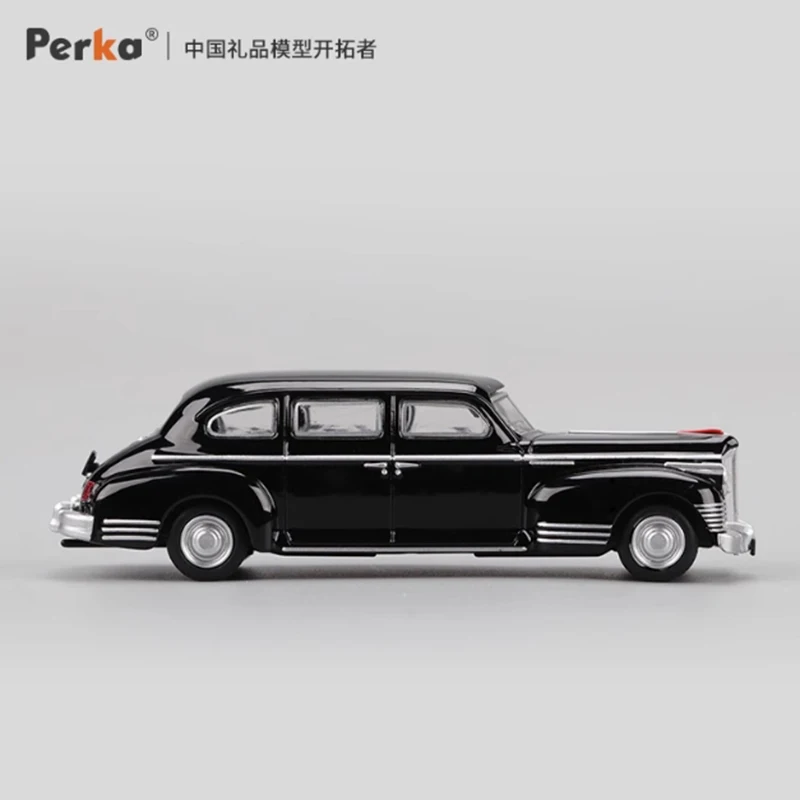 Perka 1:64 مقياس GIS ZIS-110 سيدان سبيكة محاكاة نموذج سيارة مجموعة ثابتة الديكور هدايا العيد اللعب هدية تذكارية