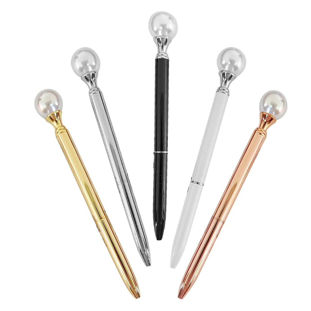 5 قطعة أقلام حبر جاف معدنية أنيقة تصميم فاخر لطخة متعددة الاستخدامات استخدام المهام اليومية الطلاب المهنيين #2