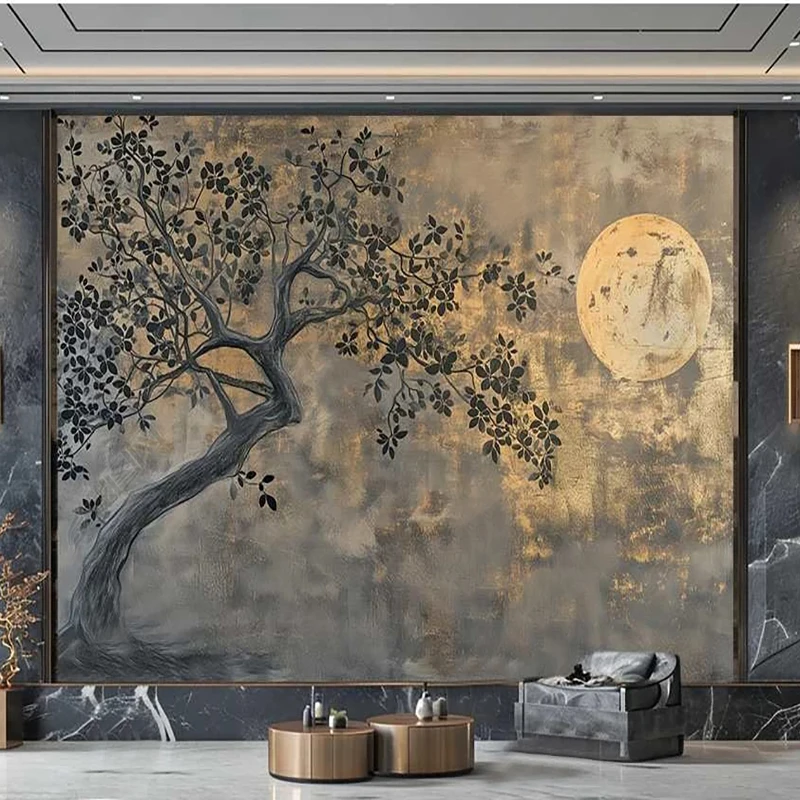 3D Wallpaper Modern Gilding Art Welcomes Visitors Photo Wall Murals Living Room Bedroom Sofa Backdrop Home Decor Papel  3D Mural