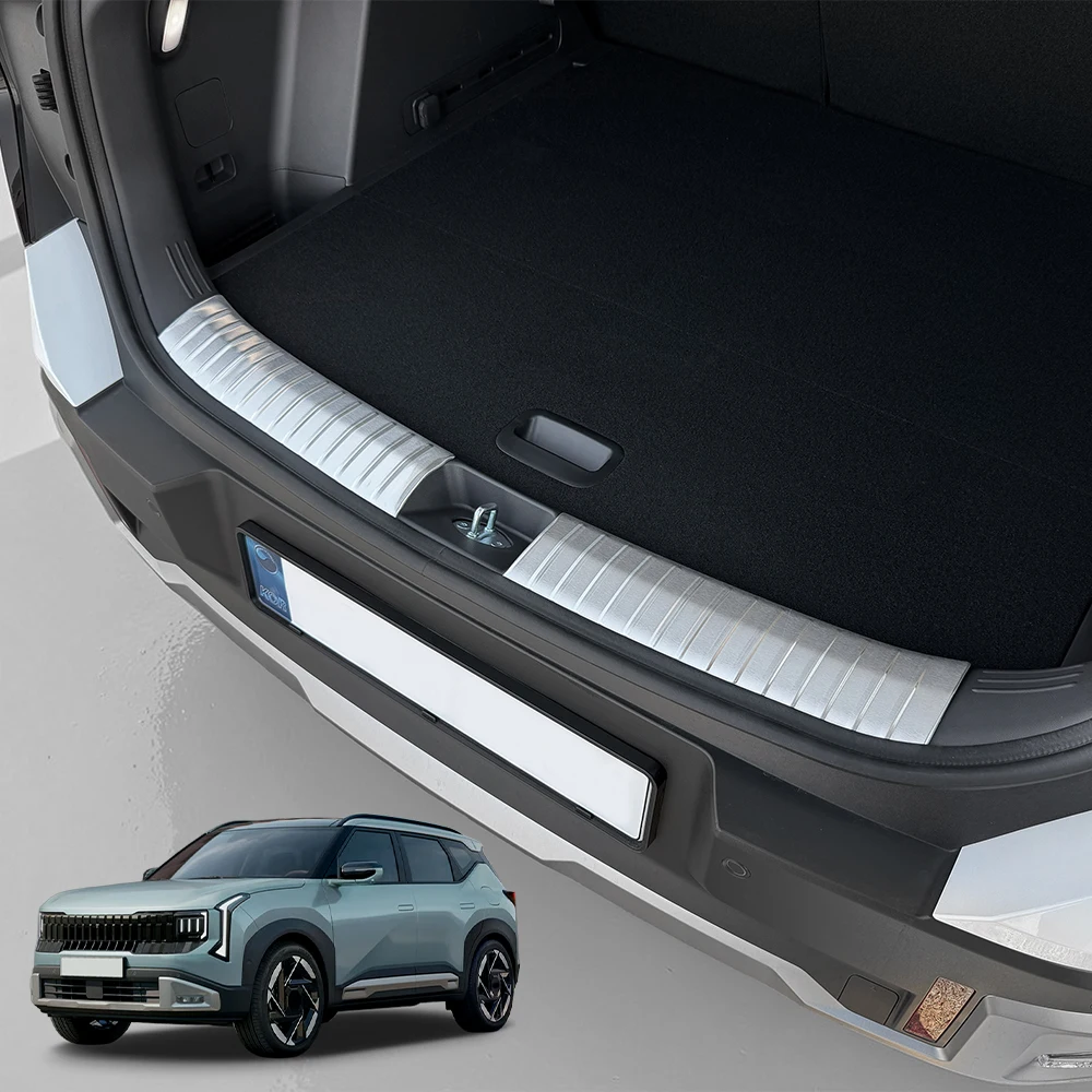 2Pcs Stainless Steel For Kia SELTOS 2026 2027 LHD/RHD Rear Trunk Tailgate Outside Pedal Cover Protector Car Accessories