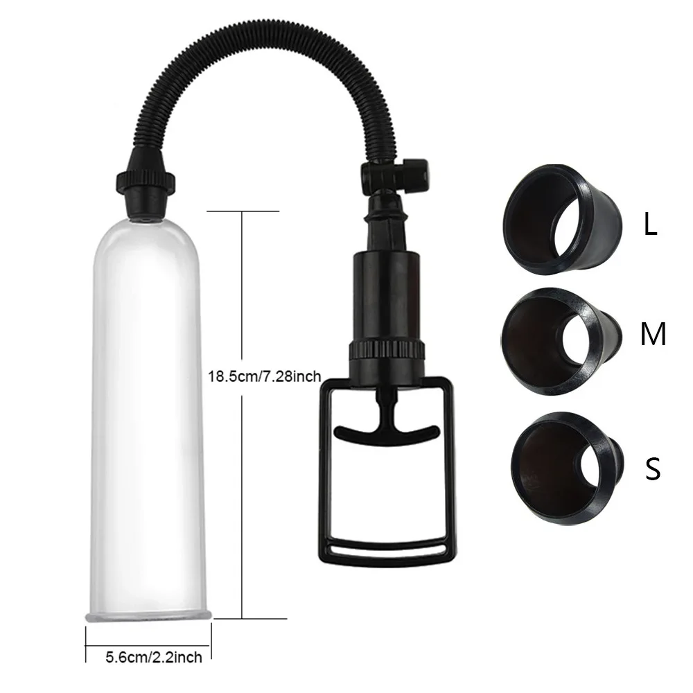 Penis Pomp Vacuum Pump Male Penis Enhancement Erectie Cock Enlarger Trainer Sex Toys for Men Dick Stimulate Extender Masturbator