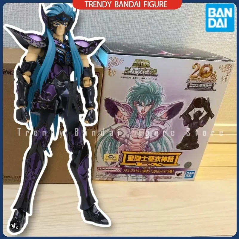 Bandai Souls Saint Seiya Myth Cloth EX Aquaria Camus Dark Cloth 20th Revival Ver Knights Of The Zodiac Action Figure Anime Model