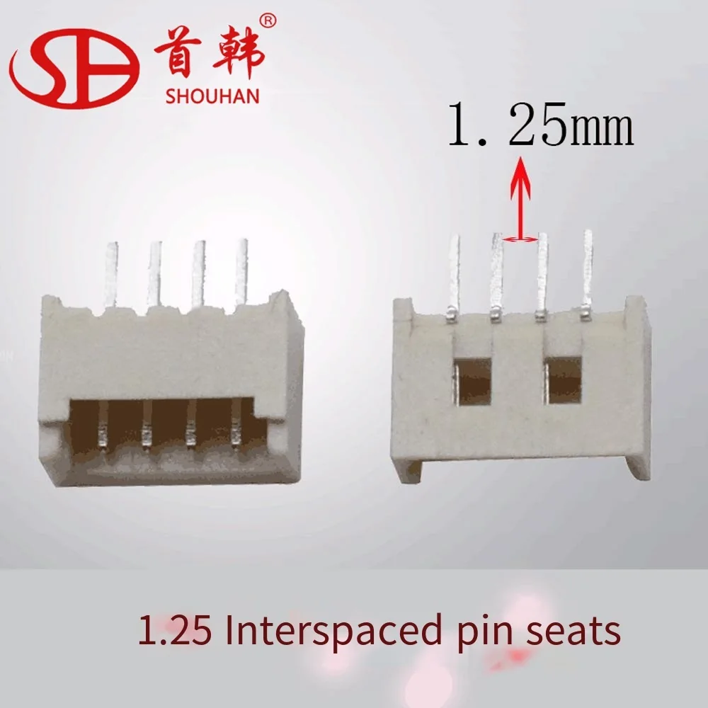 

Connector MX1.25mm foot spacing 180 degrees Straight pin straight LCP heat resistant flame retardant mother base horizontal