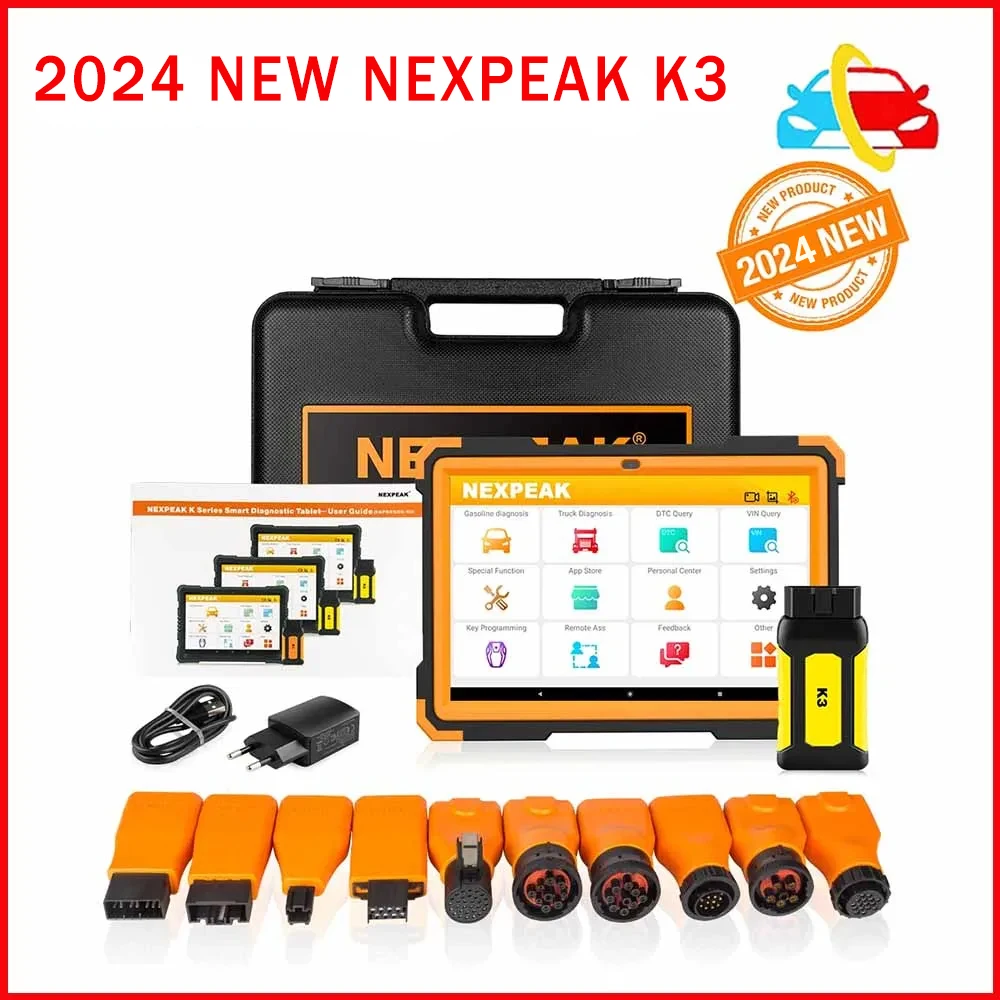 

Сканер NEXPEAK K3 OBD2, диагностический инструмент для тяжелых условий эксплуатации, для автомобилей и грузовиков, программатор ключей OBD2, Диагностика автомобилей Odo-meter, 2024