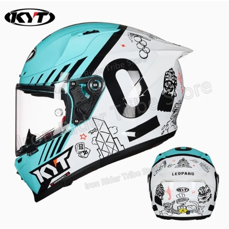 KYT ST Carbon Fiber Track Racing Motorcycle Helmet Ultra Lightweight Road Riding Casco Moto Capacete