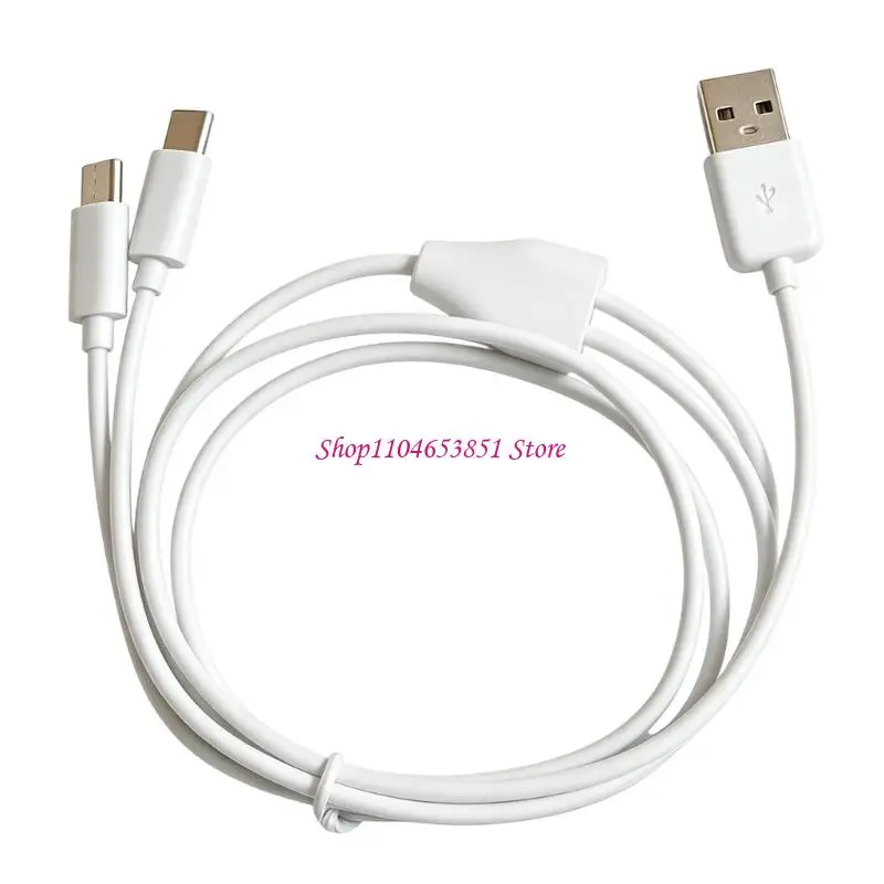 Type C Charging Cable For Two Devices Purify Copper Cores And Aluminum Foil Shielding For Stable Power Delivery In Home Or