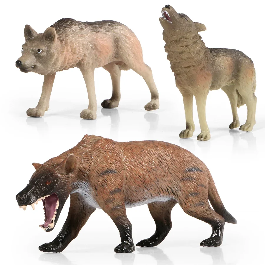 Wildtier Waldtier Wolf Modelle Simulation Arktischer Wolf, Schäferhund Plastik figur Action figuren PVC-Sammlung Kinderspiel zeug