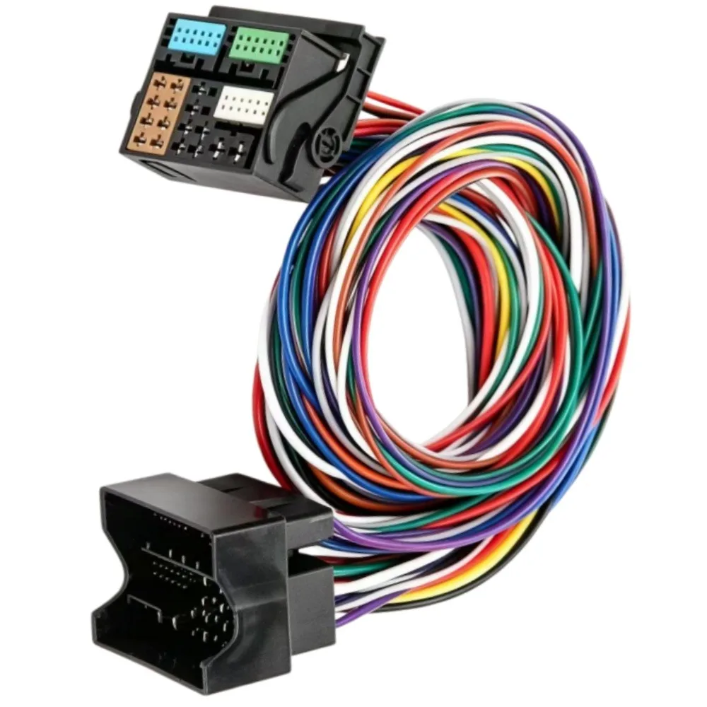 52Pin Radio Extension Wiring Harness for VW Golf Mk5 Mk6 Jetta Mk5 Mk6 Passat B6 Stereo Adapter Cable