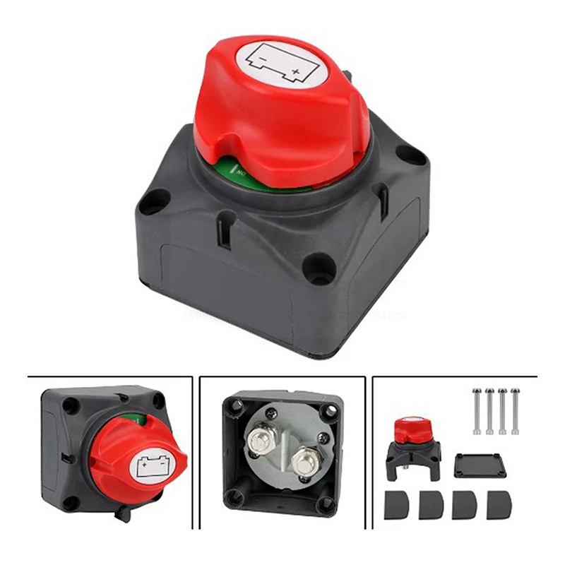 

Battery Disconnect Switch 12V 24V 300A Car Isolator Disconnect Rotary Switch 2 And 3 Position Cut Off Switch For VR Camper Boat