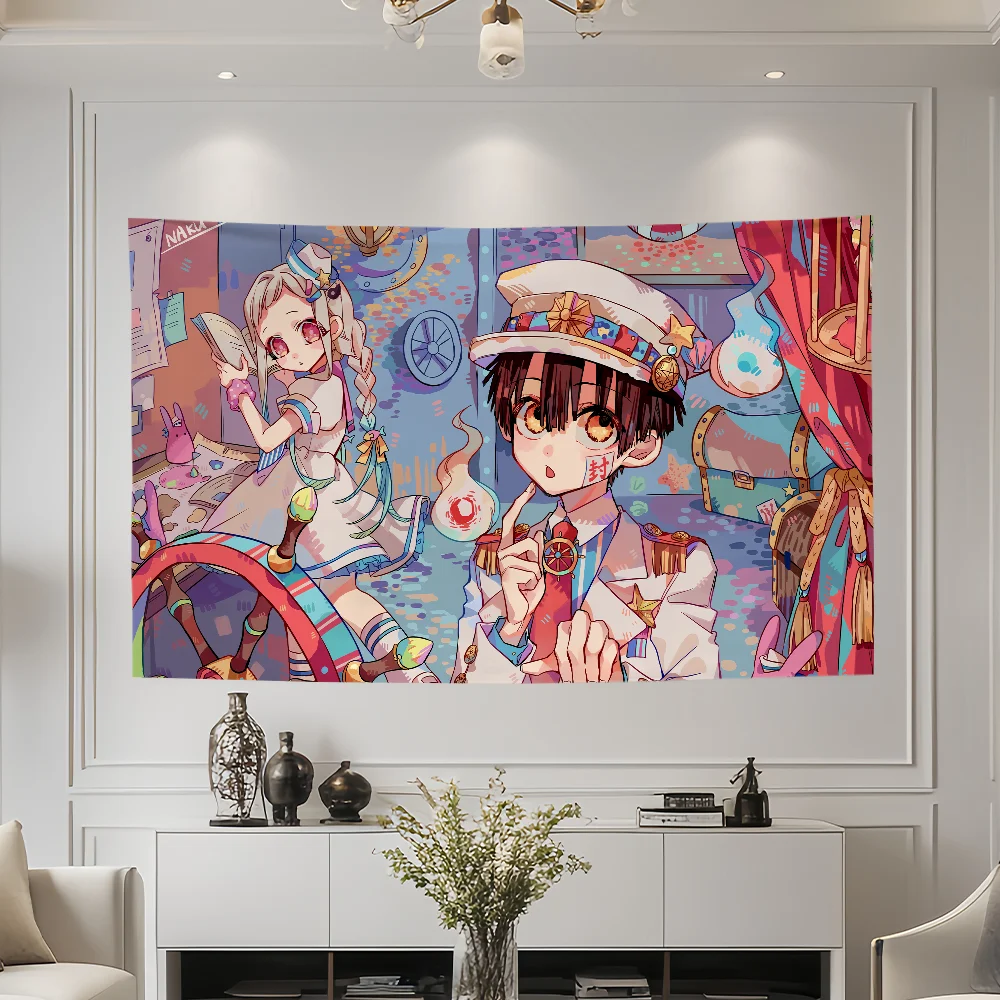 Anime Art T-Toilet Bound Hanako-kun Flag for Room Dorm Camping Party Art Style Garage Bar Wall Picnic Decoration Banner