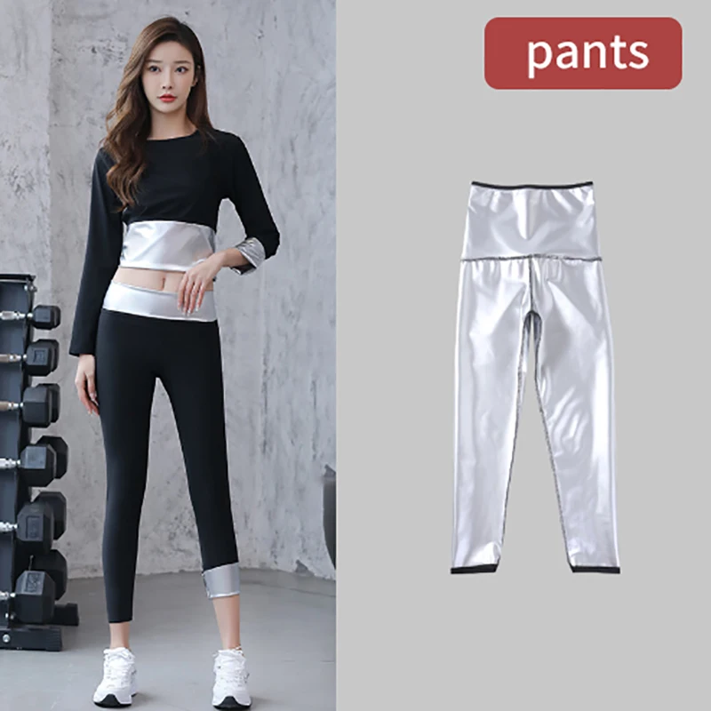 Summer Autumn Women Gym Clothing Set Shirt And Shorts Sportswear Running Fitness Training Weight Loss Sweating Sauna Sports Suit