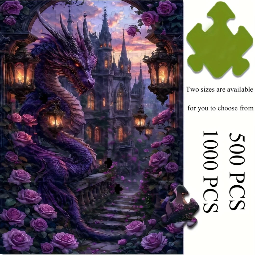 

Пазл для взрослых 500/1000 шт. | Высококачественная забавная семейная игра для снятия стресса, идеально подходит для дней рождения, Рождества, Хэллоуина и подарков.