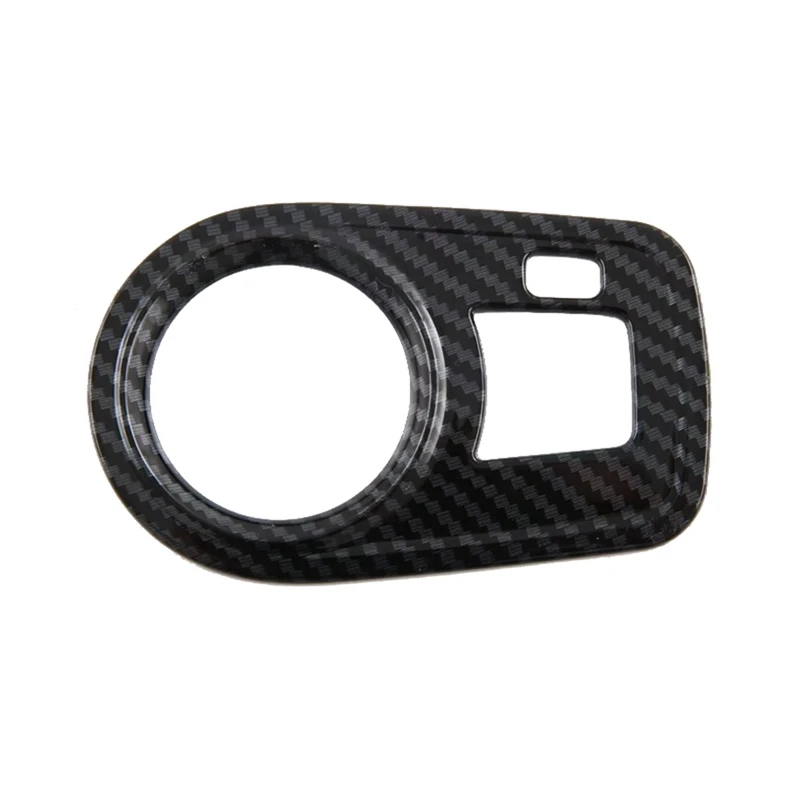 Car Headlight Switch Cover Trim Sticker Decoration Interior Accessories For MG 4 MG4 EV Mulan 2023 ABS Carbon Fiber