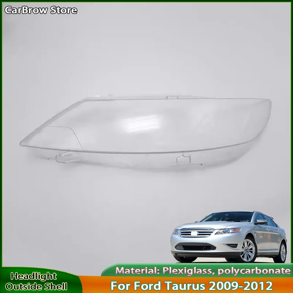 

Front Headlamp Cover Lamp Shade For Ford Taurus 2009 2010 2011 2012 Headlight Shell Lens Plexiglass Replace Original Lampshade