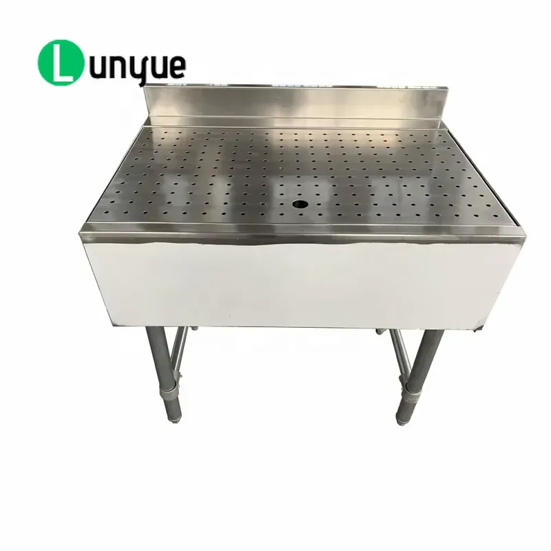Custom 304 Stainless Steel Adjustable Height Drainage Plate for Hotel Restaurant Bar Equipment NSF Certified Brushed Surface