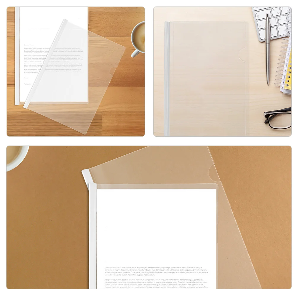 

20Pcs Slide Binders B5 Large Capacity Document Holders Sturdy Craftsmanship Artists Students Painters Report Covers Sliding Bar