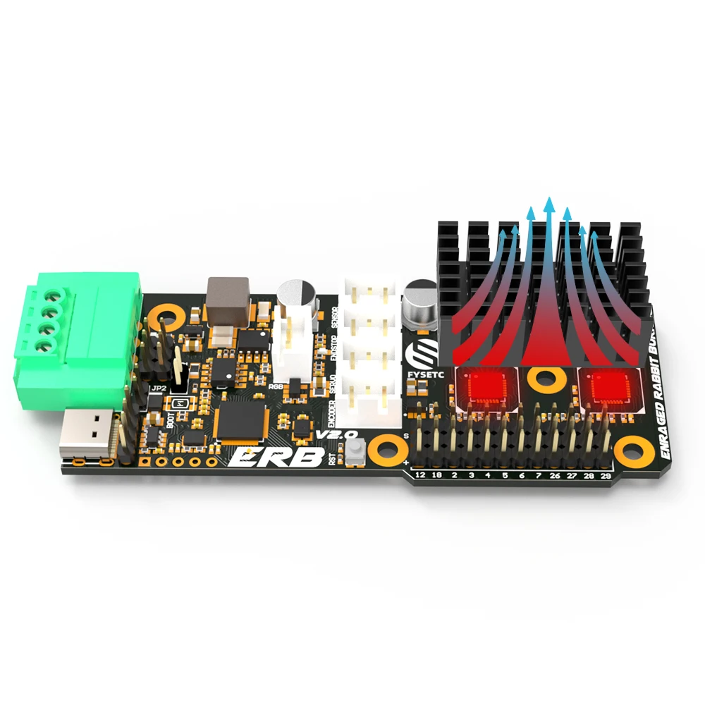 Scheda madre ERB V2.0 Driver TMC2209 integrati con interfaccia CANBUS basata su RP2040 per stampante 3D Voron ERCF V2.0 ERCT ERCT ERF