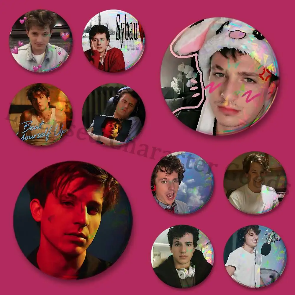 C-Charlie P-Puth Custom Badges 75mm 44mm 25mm 32mm 58mm Hat Backpack Accessories Toys Collect Gifts Large