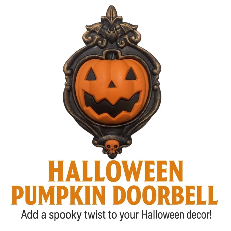 

Halloween Scary Eyeball Doorbell Decoration Light & Sound Jack Lantern Prank Prop For Haunted House Party Unisex Decoration Gift