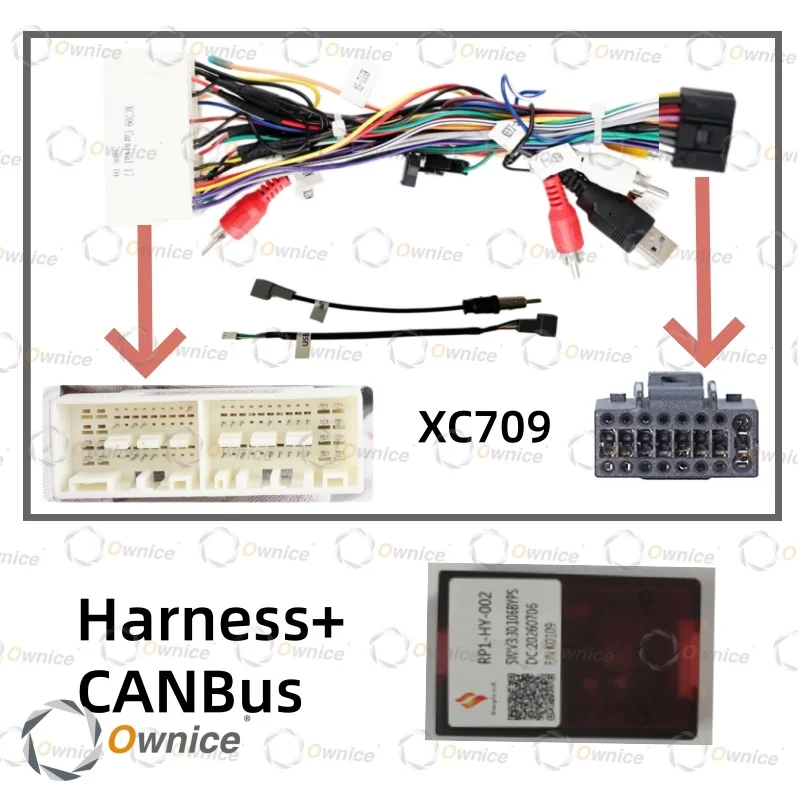 ownice-car-radio-cable-16pin-power-wiring-harness-canbus-head-unit-connector-for-kia-carnival-rio-yb-kx-cross-2018-2020-dvd