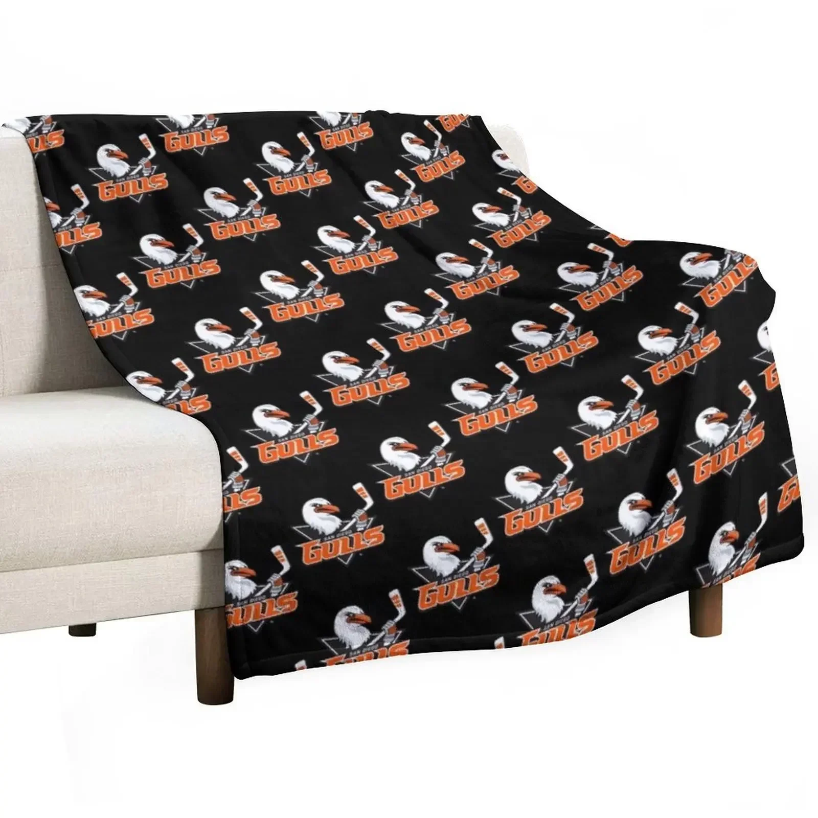 

Gulls, San Diego Throw Blanket Cozy Warm Blanket for Bed Room Decor
